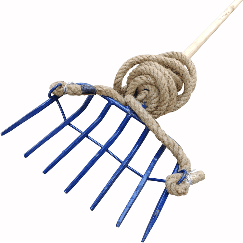 拉耙 七齿 含绳及柄 把图片