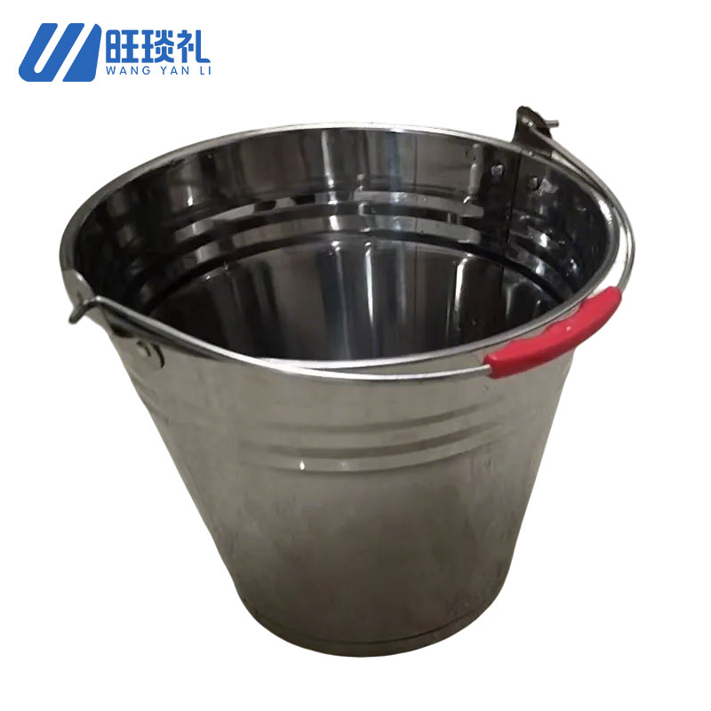 旺琰礼 不锈钢水桶手提式储水提桶 打水圆桶加厚大容量 36cm20L/个高清大图
