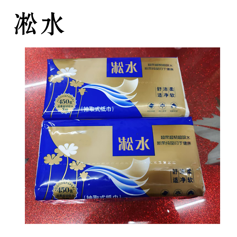 凇水 软抽纸 175mm*180mm*450张 箱高清大图