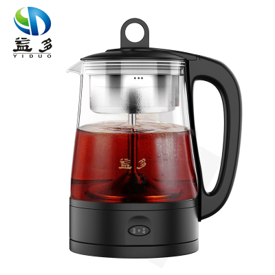 益多蒸汽式煮茶壶煎药壶高硼硅玻璃电水壶1L容量自动手动可替换花茶黑茶烧水壶QY-B22