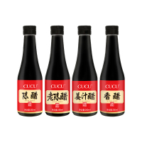 CUCU 四味醋260ml*4瓶 陈醋老陈醋姜汁醋香醋礼盒 山西特产