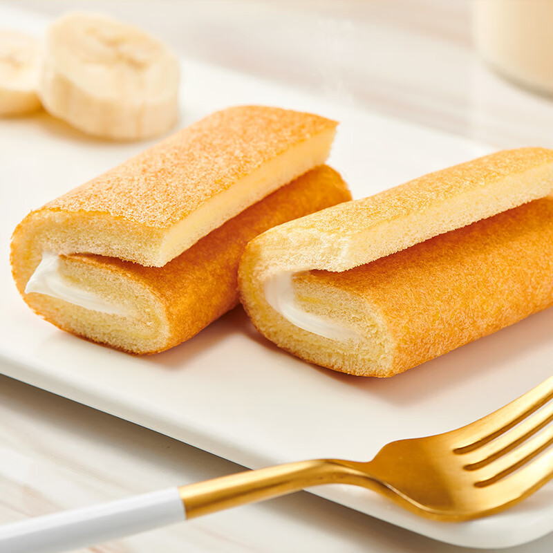 达利园瑞士卷宿舍早餐面包蛋糕零食小糕点甜品草莓味240g*2袋装高清大图