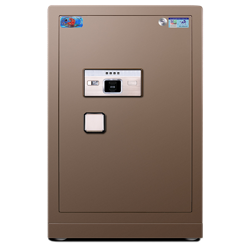 虎牌保险柜家用保险箱办公床头大型全钢3C认证 FDG-A1/D60指纹保险箱/柜70厘米高