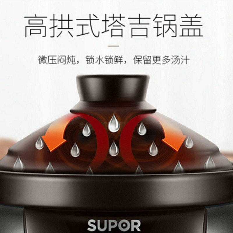 苏泊尔(SUPOR) TG40YC5-60 大容量电炖锅预约煲汤锅电炖盅养生锅