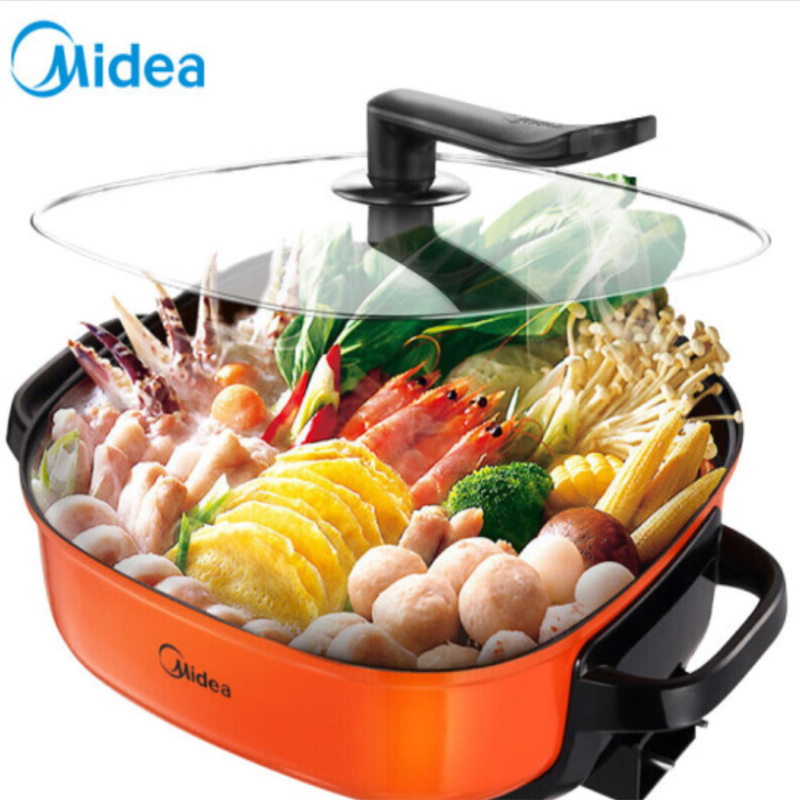 美的(Midea) MC-LHN30A电火锅不粘双环聚能加热6L