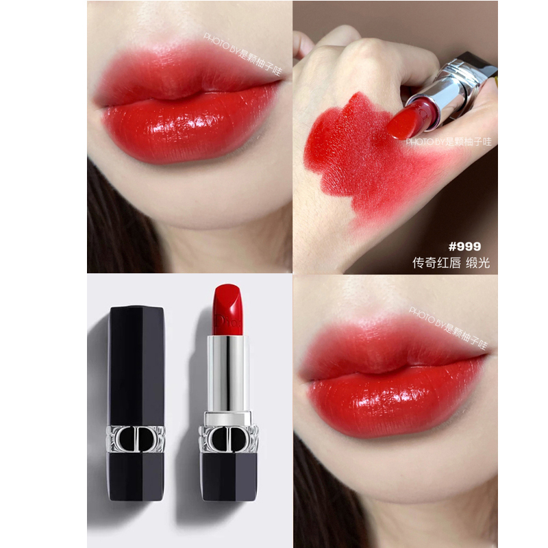 [全新]迪奥(Dior)烈艳蓝金唇膏口红 999#正红色 缎光 送礼盒