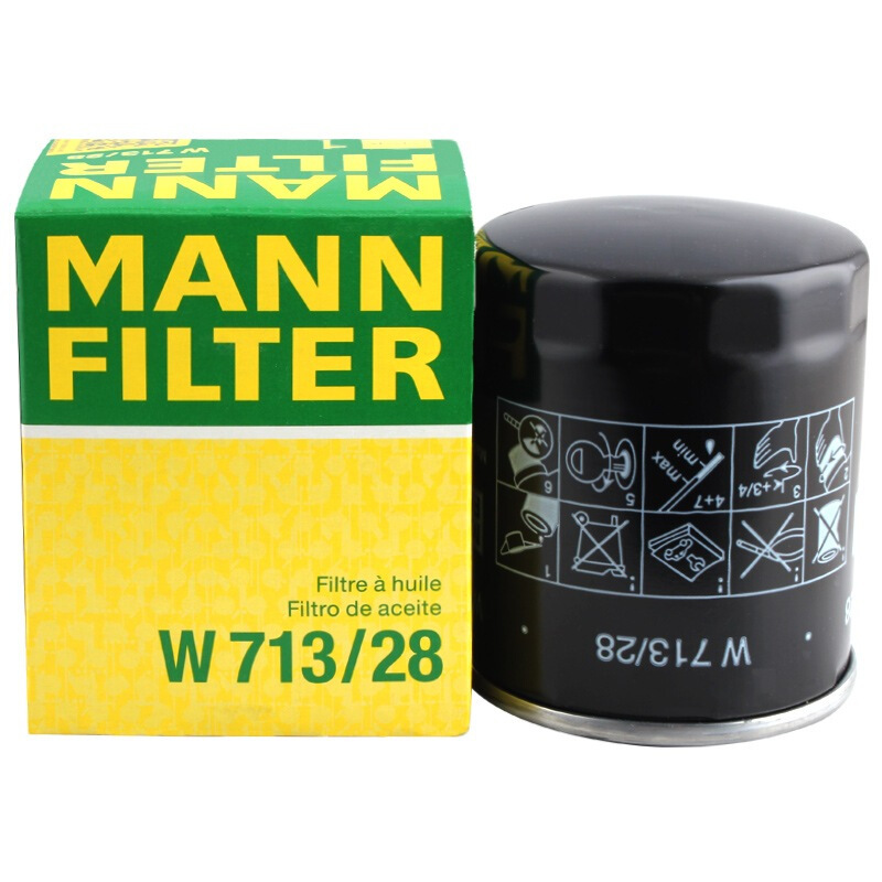 曼牌(MANN)机油滤清器W713/28名爵3/名爵6/名爵7/Rover75/名爵TF/Elise/神行者/发现I