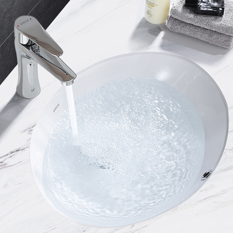 箭牌(arrow)洗脸盆卫生间洗手盆艺术盆陶瓷洗面盆AP402E