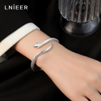 999纯银本命年蛇形银手镯女足银镯子小众精致手饰送女友礼物银饰送女朋友老婆情人节七夕生日礼物