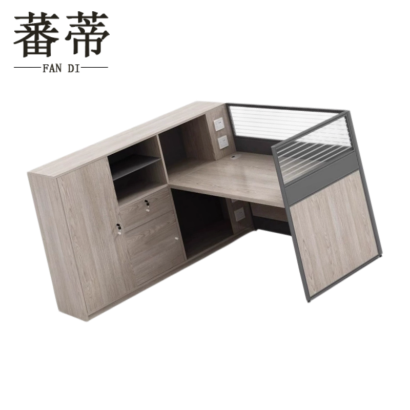 蕃蒂屏风工位1.4m(右柜)套高清大图