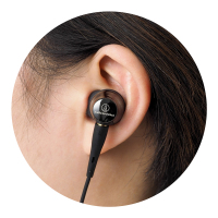 铁三角（Audio-technica） 铁三角CKR100IS 线控带麦入耳式HIFI有线耳机黑色 CKR100IS黑色