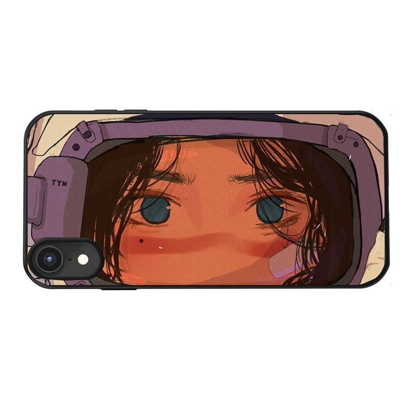 冷面老鸭手机壳定制时尚日韩苹果11华为小米oppovivo磨砂钢化玻璃