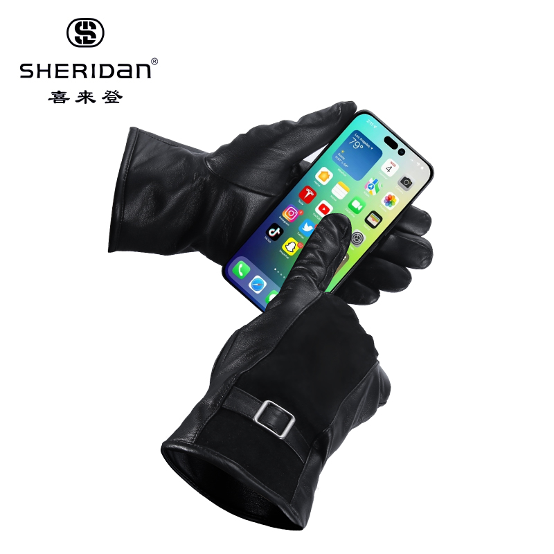 喜来登SHERIDAN男士加绒手套NL231201S高清大图