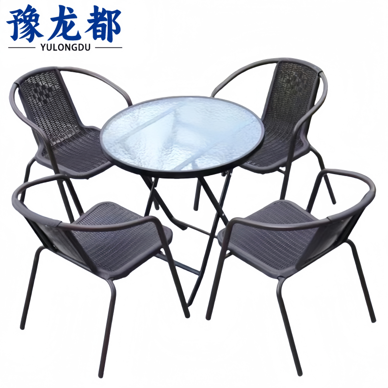 豫龙都户外桌四椅套高清大图