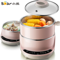 小熊（Bear）煮蛋器 多功能家用蒸蛋器 不锈钢早餐机 微电脑智能预约定时全自动蒸蛋机电火锅电蒸锅 ZDQ-B05A2