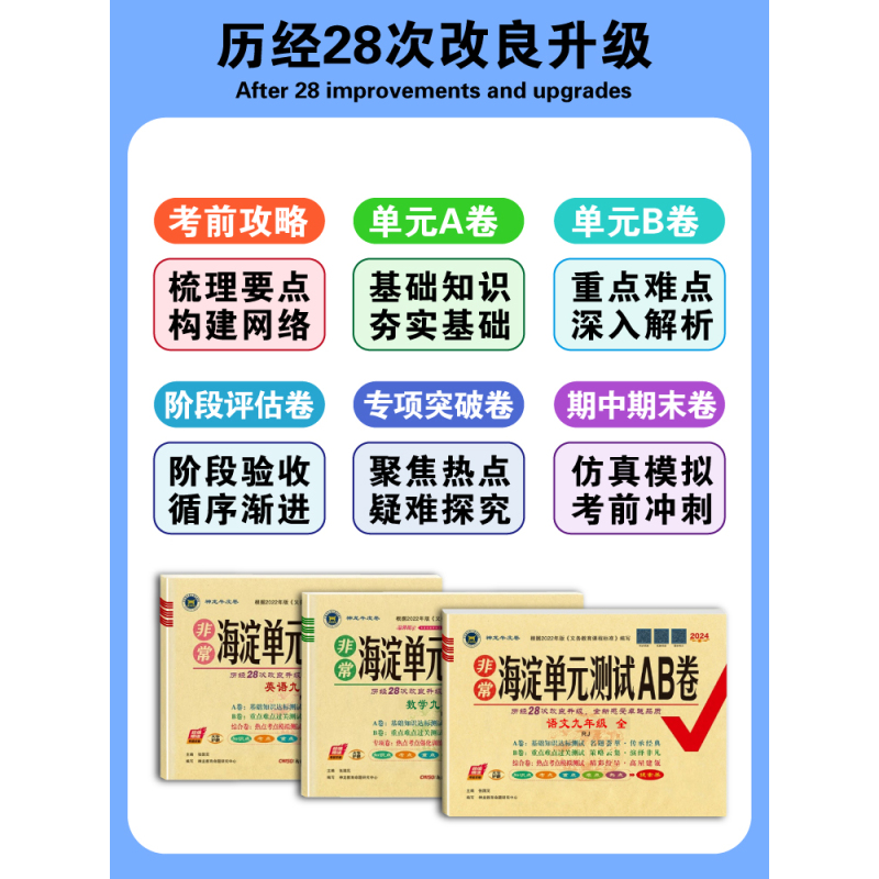 道德与法治 人教版 七年级上 [正版]2025版 非常海淀单元测试AB卷7七年级上下册语文数学英语生物地理历史道德法治