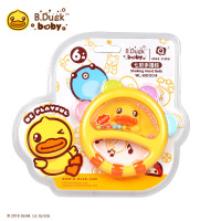 B.Duck小黄鸭七彩手摇铃婴幼儿玩具0-1岁新生宝宝早教益智可爱造型