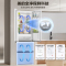 美的(Midea)M60系列420法式多门四开门超薄嵌入式双变频一级能效大容量风冷无霜白色冰箱 MR-420WUFPZE