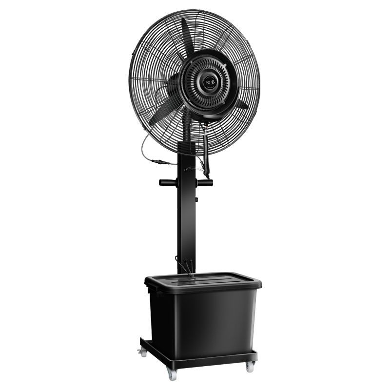 工业喷雾电风扇工业降温水雾水冷加冰加湿雾化强力落地扇升降