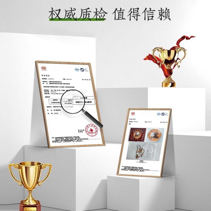 宝丰堂藏冬虫夏草头期干货4根/克单克新鲜干虫草礼盒装
