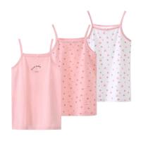 KIDS MAM&DAD [3件盒装]女童棉质吊带小背心夏季女宝宝打底衫中大童上衣夏款