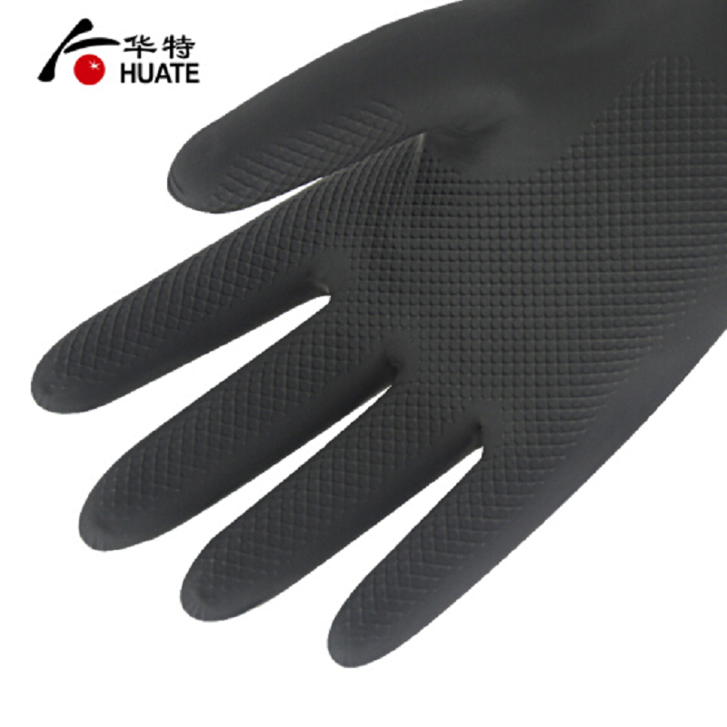 华特 黑色 双层胶 手套 HT3502 (单位:双)