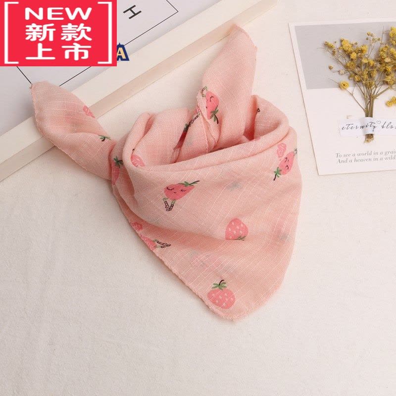 可莉允.儿童棉麻围巾夏季薄款宝宝婴儿方巾三角口水巾防晒丝巾围脖男女毛巾图片