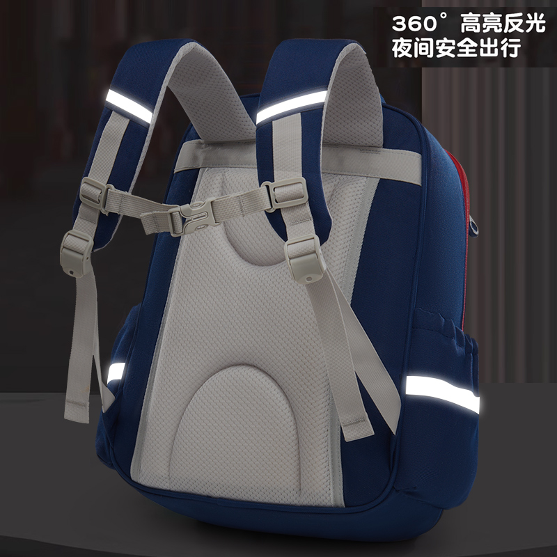 古卡维 小学生书包 送卡通文具盒 KD1102-男生高清大图