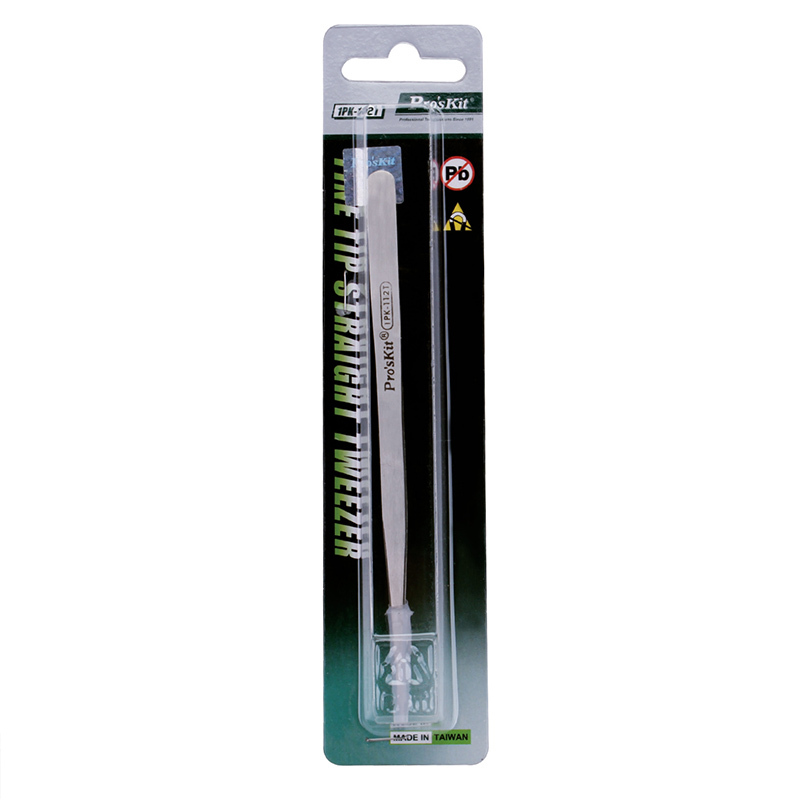 宝工 Pro’sKit 1PK-112T 不锈钢防磁圆尖镊子(120mm)
