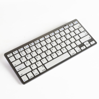吉选(GESOBYTE)BK78蓝牙键盘 办公键盘 商务键盘 78键 超薄 surface ipad苹果手机平板 银白