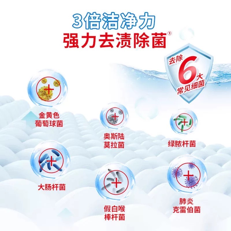 立白超洁清新洗衣粉4kg高清大图
