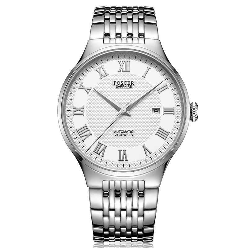 宝时捷poscer机械表男个性时尚镂空机械商务男士全自动机械表宝时捷