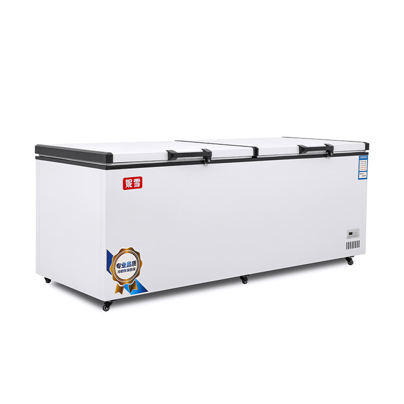 妮雪518双温商用冰柜卧式冰箱冷藏冷冻节能柜冷冻柜