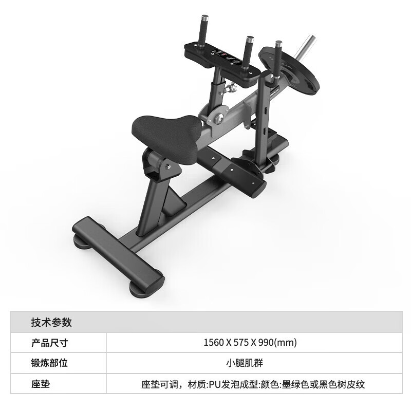 舒华挂片式综合力量训练器 SH-G6910 小腿提踵训练器(配套杠铃片)高清大图