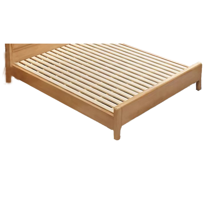 铭羽洋北欧实木床1.2m+床垫套高清大图