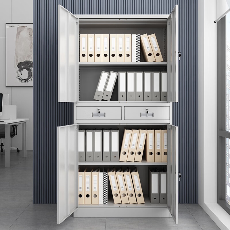 厸档案柜加厚二斗铁台高清大图