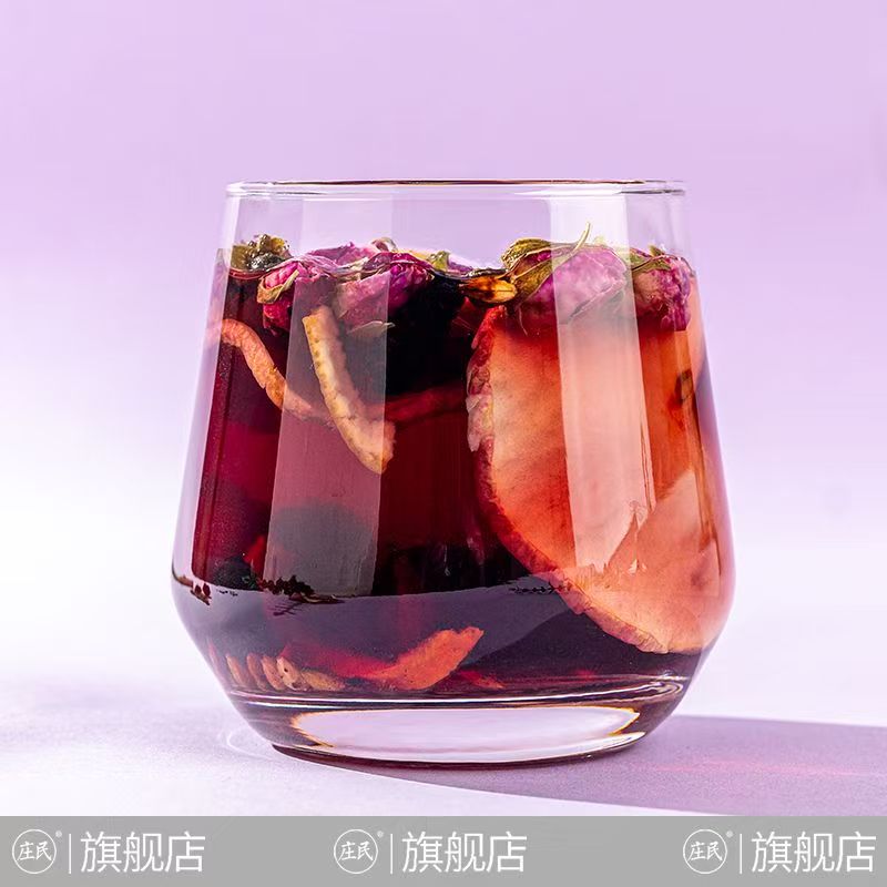 大包装63包/袋 庄民 荷叶玫瑰苹果茶 独立包装美颜中药材女性保健茶饮果茶女生泡水煲汤官方旗舰店高清大图