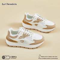 La Chessiers阿甘鞋女鞋2024春秋新款跑步透气鞋轻便休闲百搭运动休闲鞋 米卡 35码