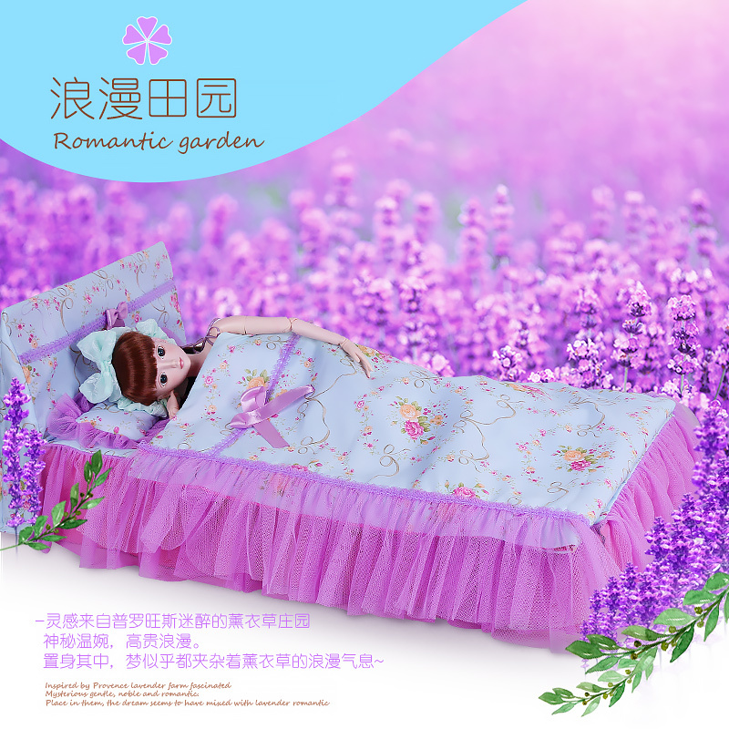 叶罗丽叶萝莉仙子卧室房子夜萝莉60厘米娃娃的床玩具