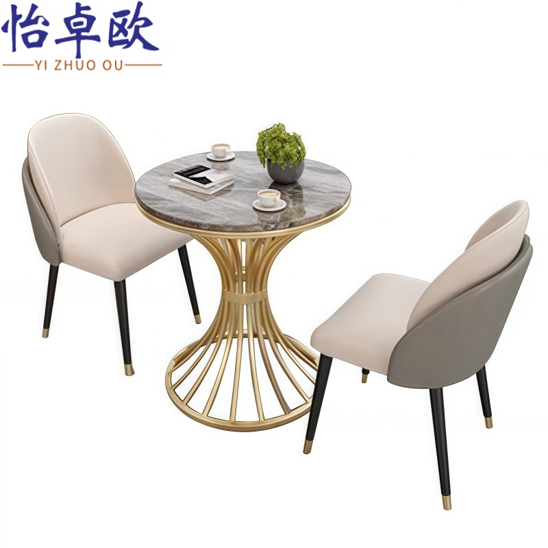怡卓欧桌椅组合一桌二椅高清大图