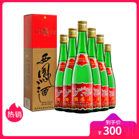 西凤 55度绿瓶盒装500ml*6盒 整箱
