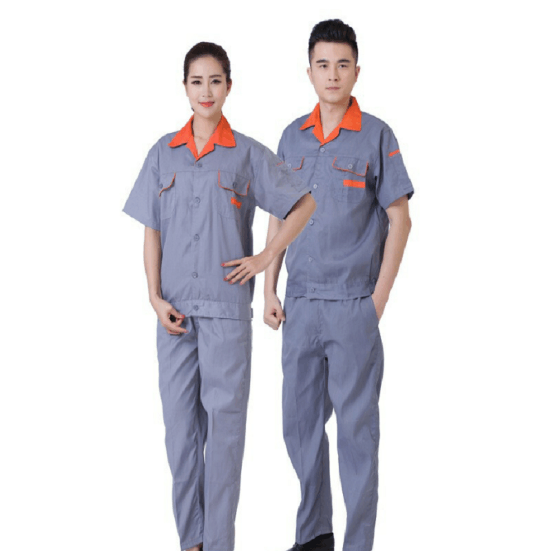 京嘉(JINGJIA) 短袖工作服 套装 夏季工装可定制 劳保服耐磨耐脏工装服图片