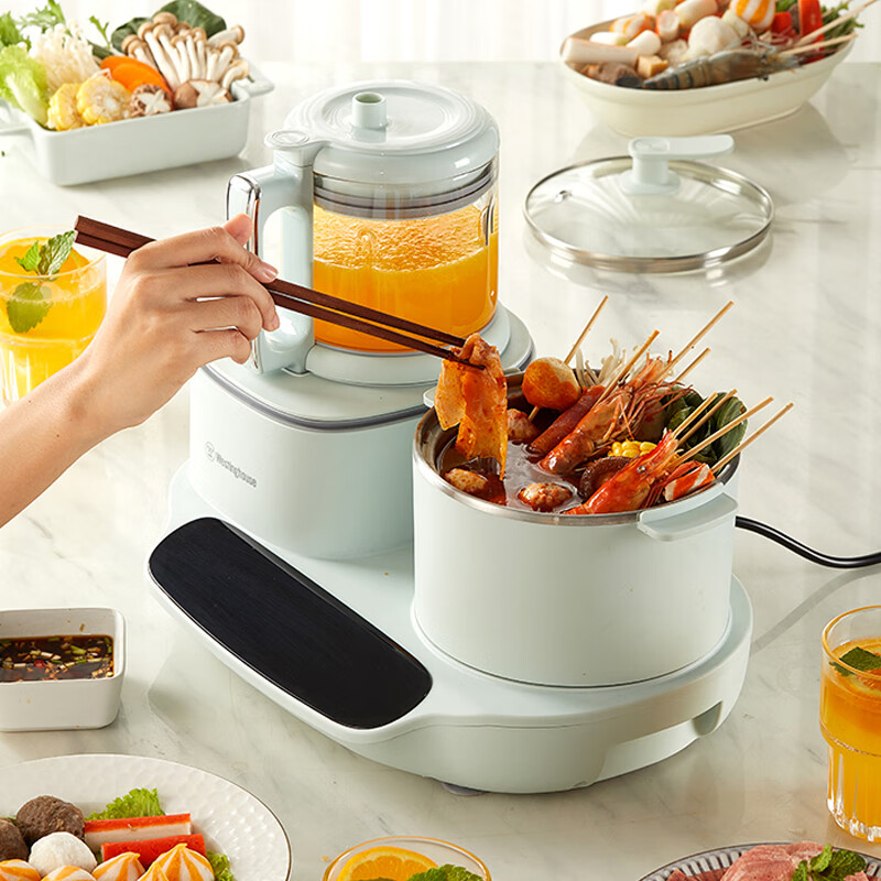 西屋(WESTINGHOUSE)多功能烹饪料理机WSC12D13多功能锅青色高清大图