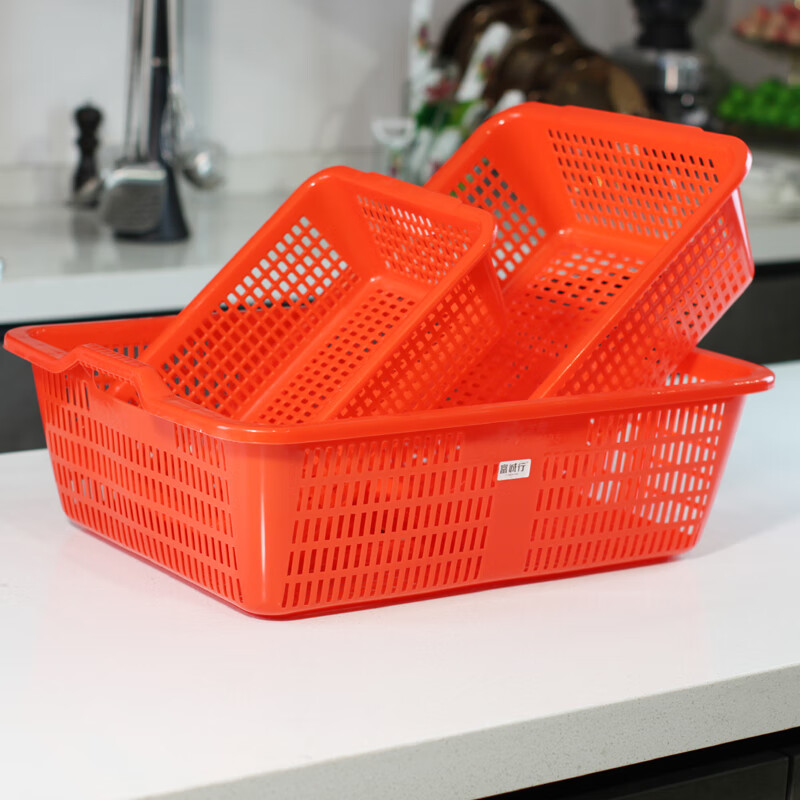 富诚行 14号 535*405*185mm 沥水篮 红色 (计价单位:个)