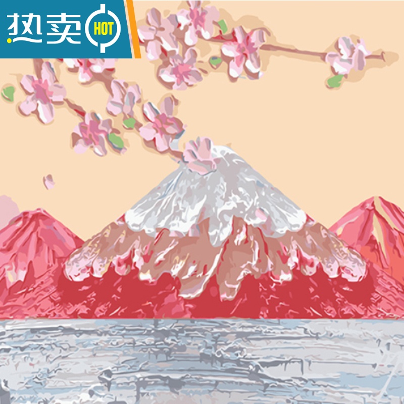 敬平数字油画diy填充油彩画手工画画小尺寸手绘填色肌理画装饰丙烯画装饰画高清大图