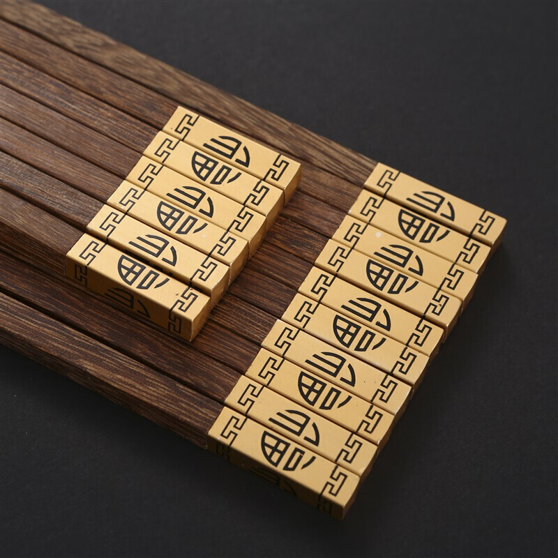 达乐丰 木质筷子KZ033 10双装 进口金头鸡翅木筷子 实木筷子家用礼盒原木筷 国产 一次性使用(否)