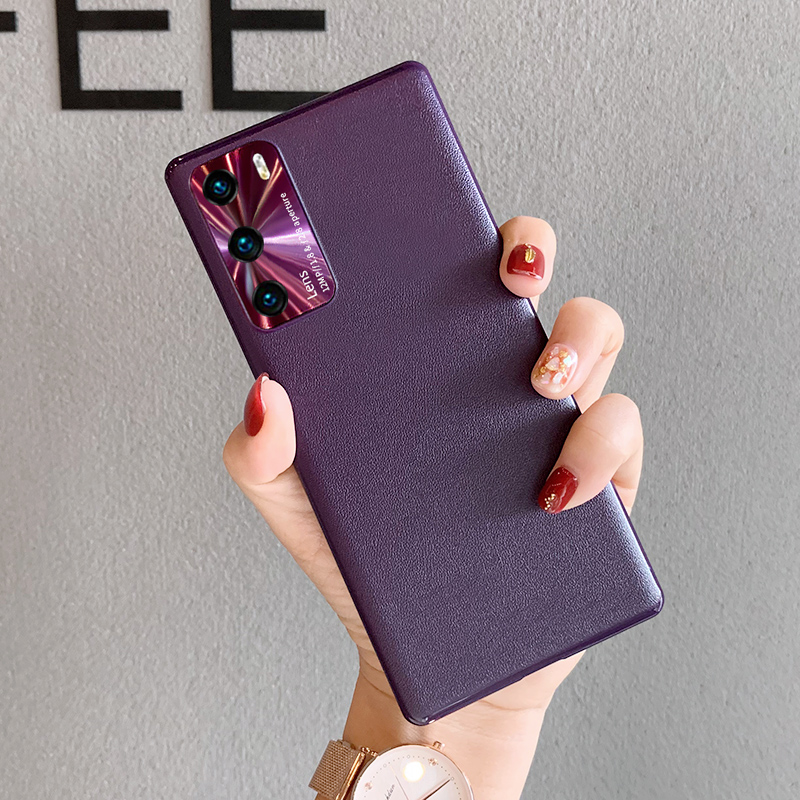 火豹华为p40手机壳p40版新款全包防摔5g曲面屏素皮纹硬壳镜头覆盖无