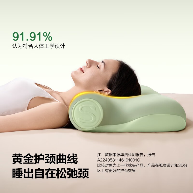 SKG颈椎热敷枕头 P3-3 标准 橄榄绿高清大图