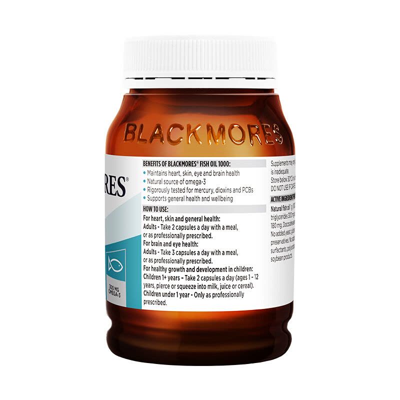 Blackmores澳佳宝深海鱼油软胶囊 原味400粒 2瓶图片