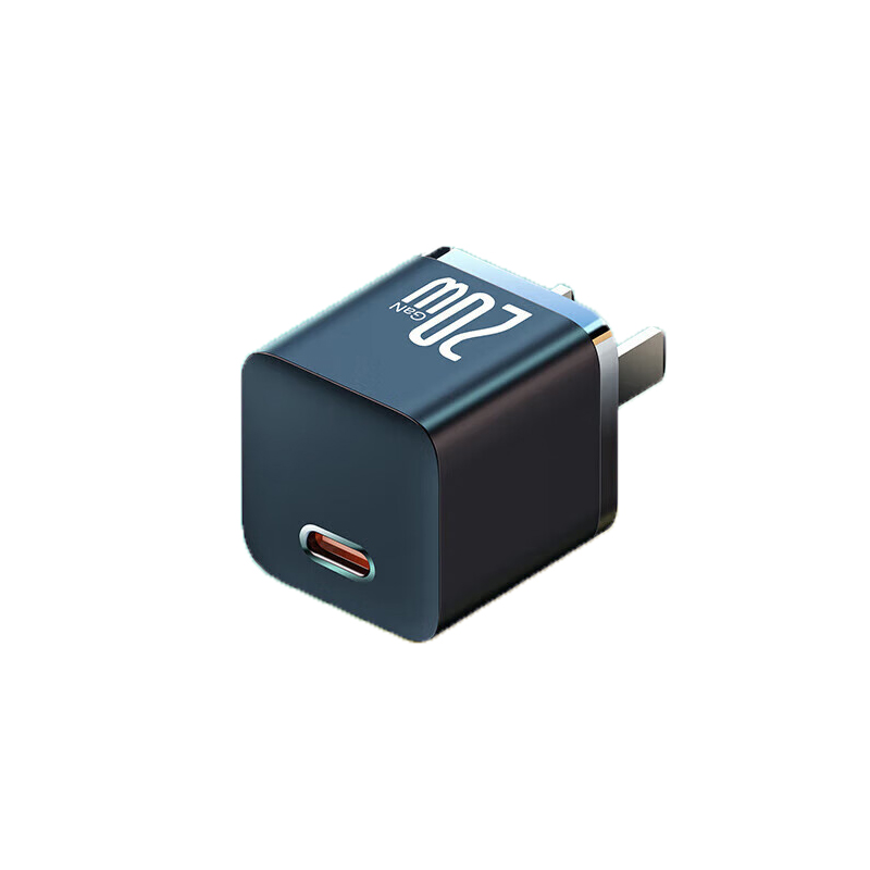 倍思苹果充电器iPhone15ProMax氮化镓PD20W充电头氮化镓快充头Type-C/USB-C插头 黑